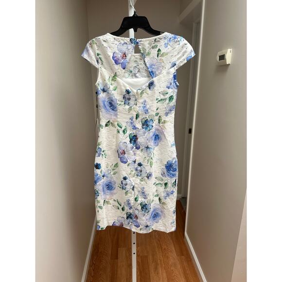NEW NWT Adrianna Papell Printed Jacquard Sheath Mini Dress size 2 - Picture 4 of 7